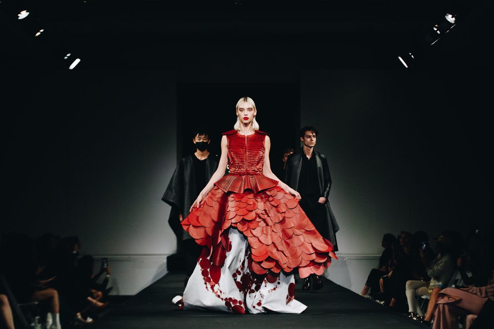 Mistohn on the runway, Vegan Fashion Week